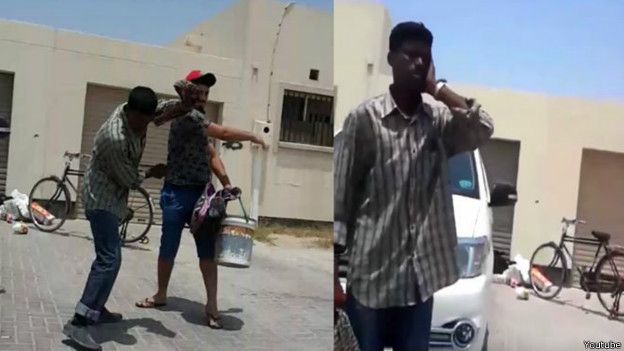 بحرينييصفعهندي و بحرينييصفععامل