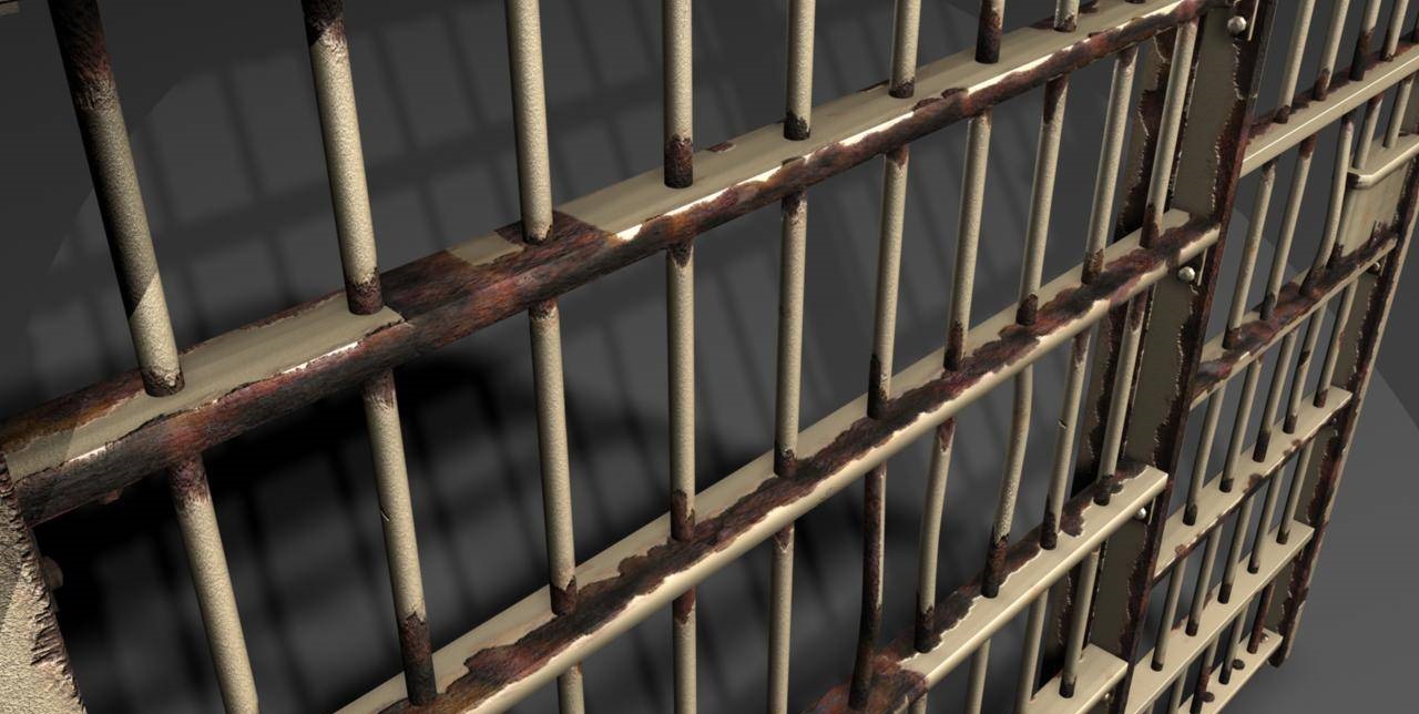 إصابة إثر حادث تصادم زنزانة مساجيين