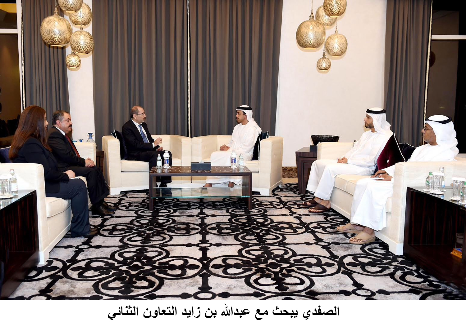 وزيرا خارجية الأردن والإمارات يبحثان التعاون