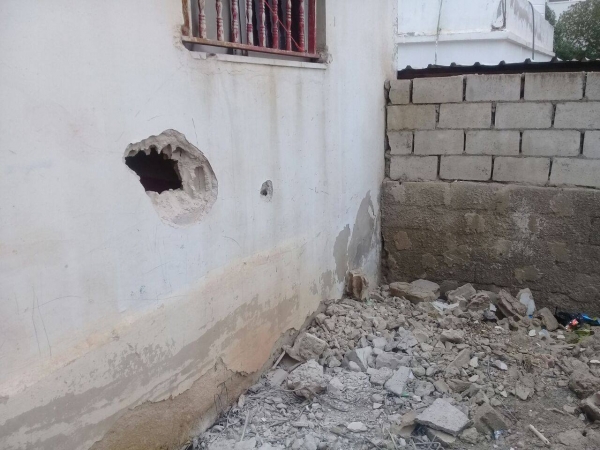 سقوط قذيفة على الرمثا اليوم