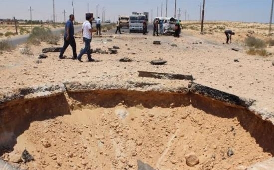 تفجير عبوة ناسفة جنوب حي المساعيد