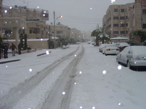 زخات ثلوج متوقعة غدا الثلاثاء (أسماء