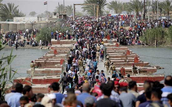 اعتقال عشرة ارهابيين تسللوا عبر نازحي