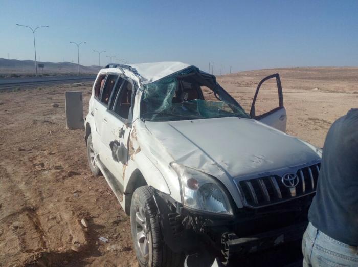 ٥ إصابات بحادث تدهور في الكرك..