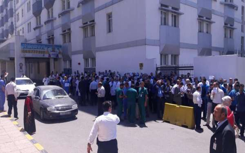 اضرابالاردن : شلل شبه تام في