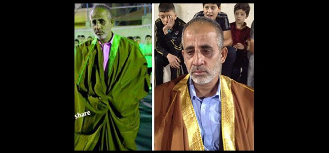 (الرماثنة) يقلدون والد الشهيد الحوراني عباءة