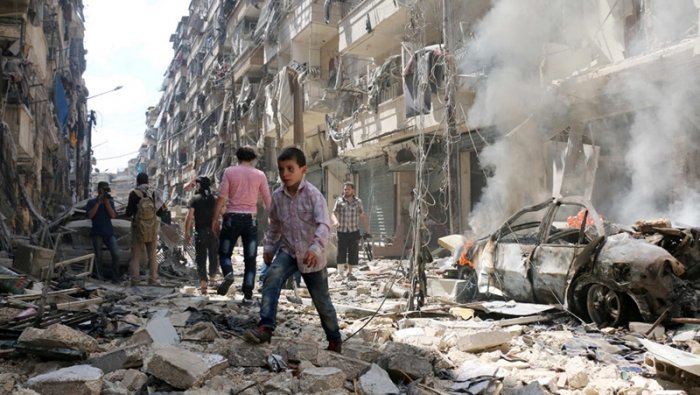 قصف جوي على حلب وريفها.. .