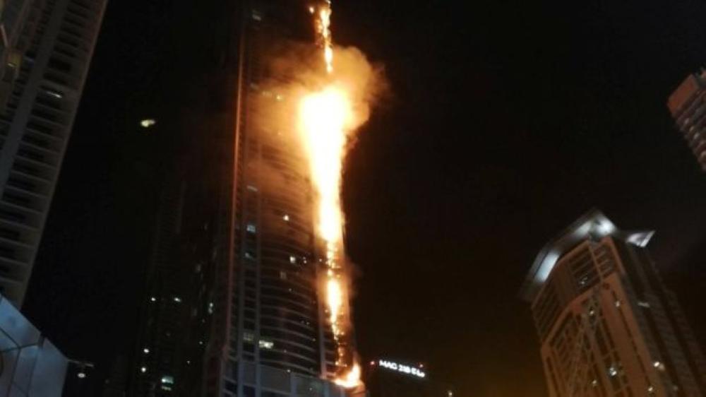احتراق 38 شقة من أصل 676
