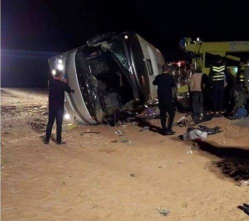 وصول أخر مصاب بحادثة حافلة المعتمرين