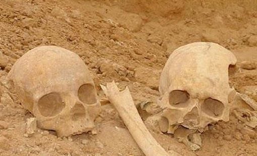 العثور على عظام بشرية قديمة أسفل