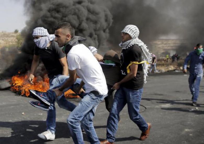 45 إصابة بمواجهات عنيفة بين الفلسطينيين