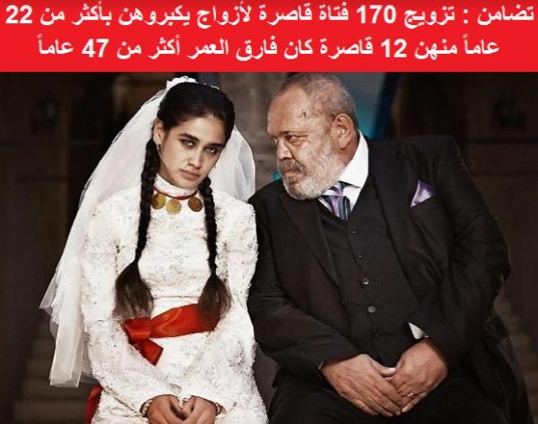 تضامن: تزويج 170 قاصرة لأزواج يكبروهن