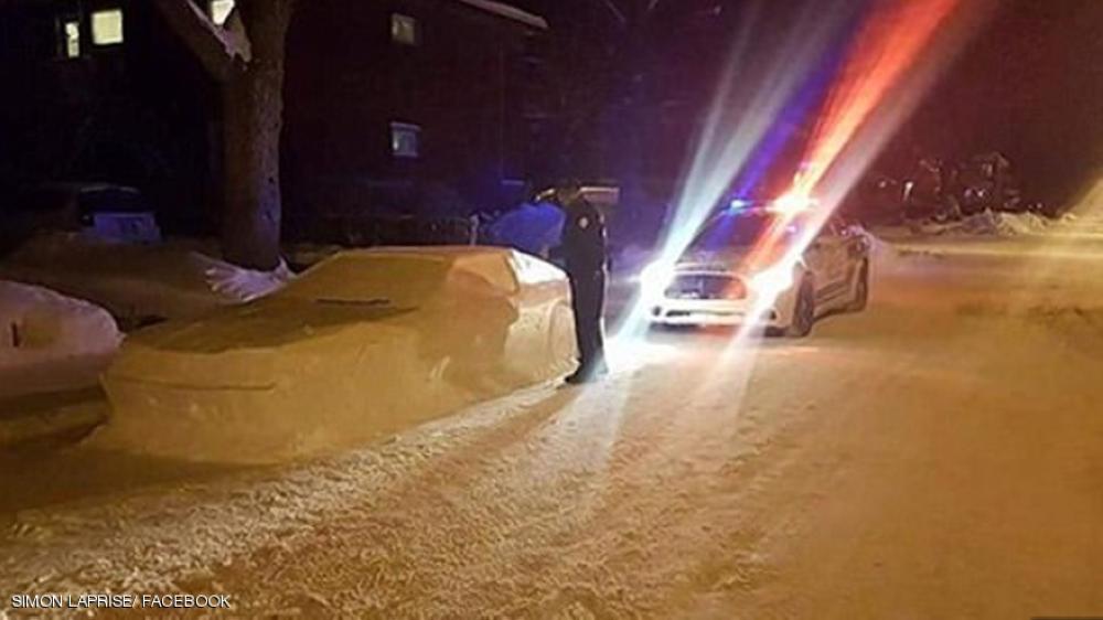 صنع سيارة من الثلج فحصل على