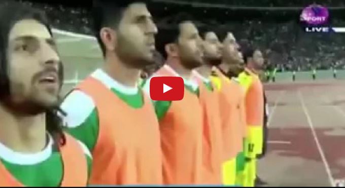 بالفيديو.. جماهير العراق والأردن تنشد (موطني)