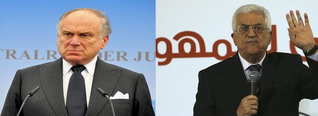 عباس التقى رئيس الكونجرس اليهودي العالمي