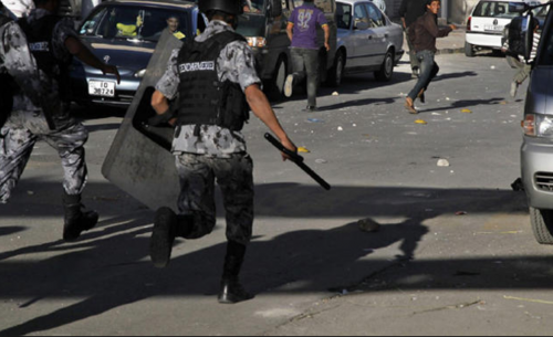 أعمال شغب خلال مباراة الرمثا والجزيرة