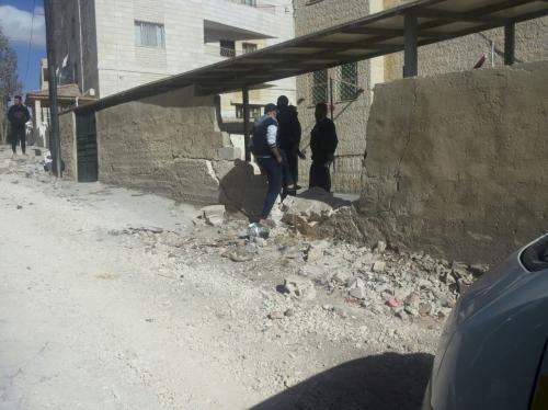 طبربور: اصابة (7) طالبات بانهيار جدار
