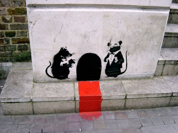 مجموعة من اعمال بانكسي (Banksy)