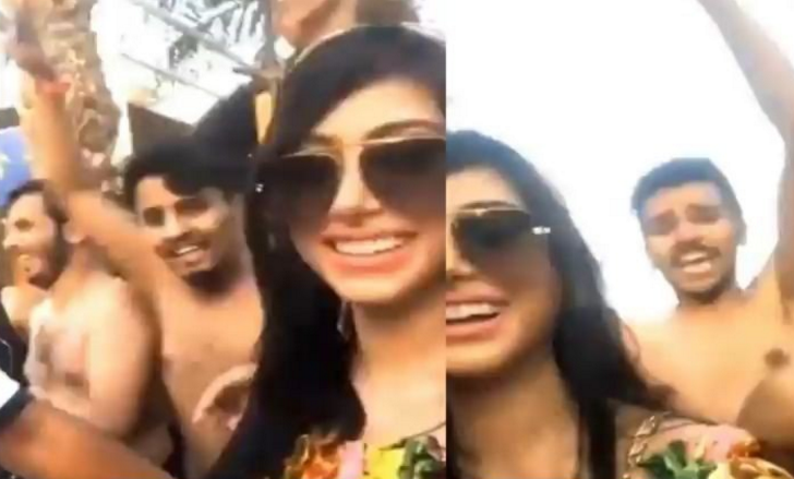بالفيديو .. شباب يحاصرون ممثلة بحرينية