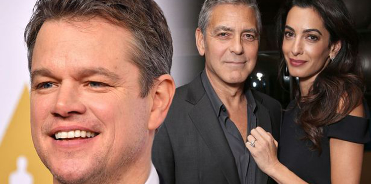 مات ديمون: جورج كلوني وزوجته أمل