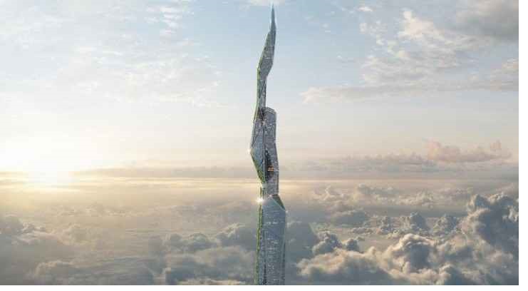 ناطحة السحاب المستقبلية بتقنية 3D وارتفاع