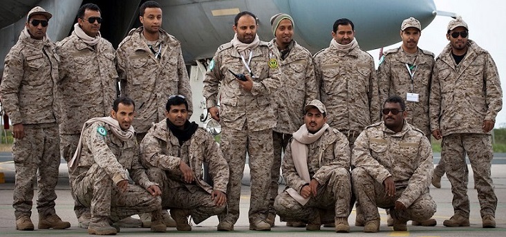 قوات برية سعودية تصل مدينة أبين
