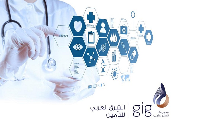 gig الشرق العربي للتأمين الشبكة الطبية