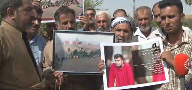 ذوو البيشمركة الذين اعدموا يطالبون بموقف