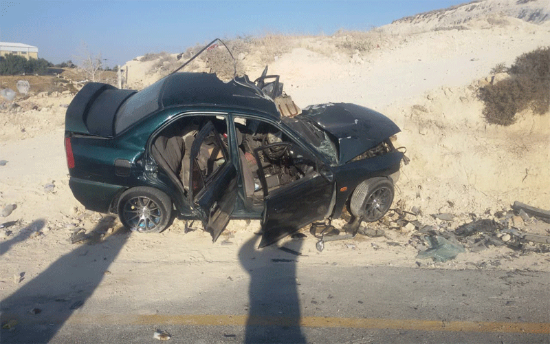 وفاة وإصابتان بتصادم مركبتين في ناعور