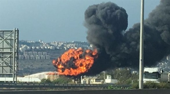 حريق ضخم يلتهم مصفاة حيفا واستنفار