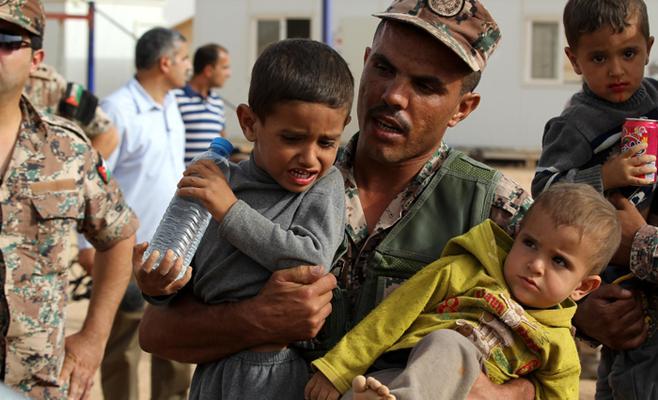 حرس الحدود تستقبل 124 لاجئا سوريا