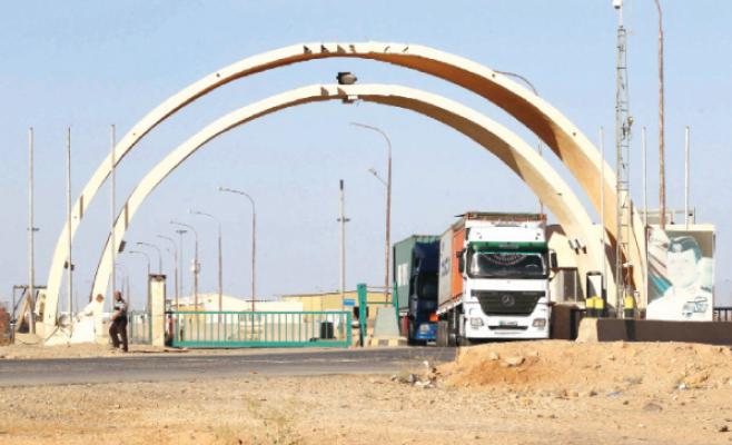 عبور المنتجات الزراعية الاردنية الى العراق