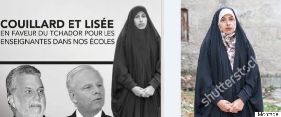إعلان حزب كندي يستخدم صورة امرأة