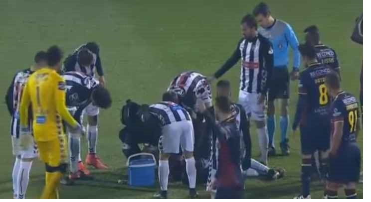 بالفيديو: لاعب جزائري ينجو من موت