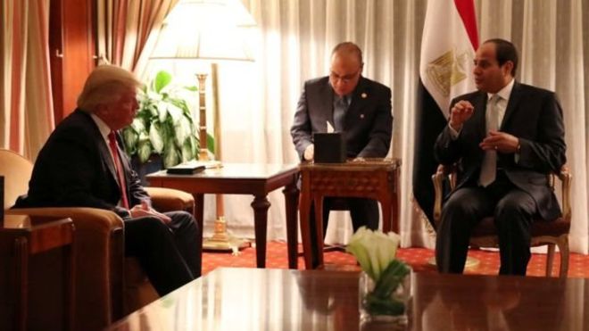السيسي يلتقي ترامب في واشنطن مطلع