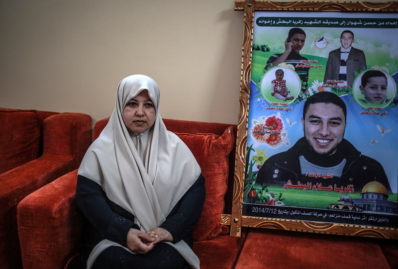 فلسطينية فقدت أولادها الخمسة دفعة واحدة:
