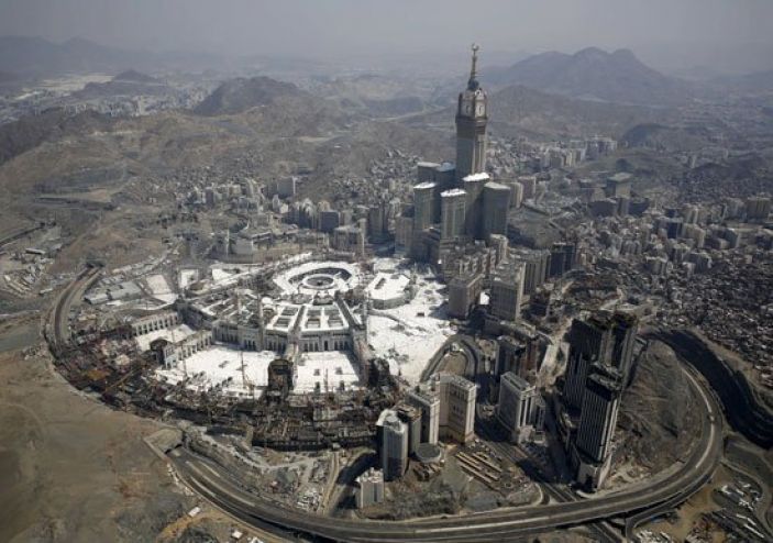 صورة بديعة للمسجد الحرام من الطائرة