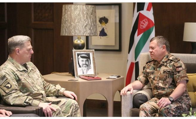 الملك يستقبل رئيس أركان الجيش الأميركي
