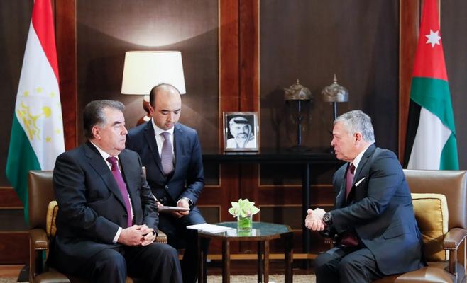 الملك ورئيس طاجيكستان يعقدان مباحثات في