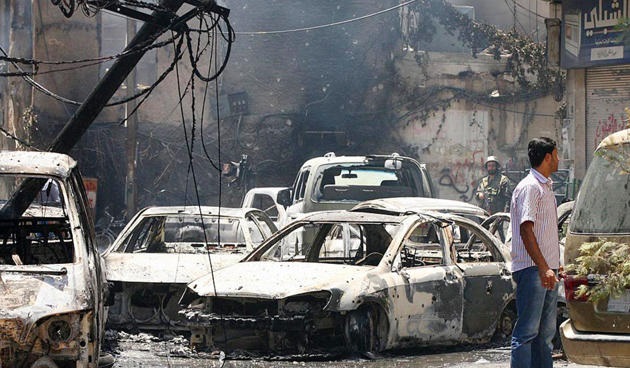 انفجار في مركز للشرطة وسط دمشق