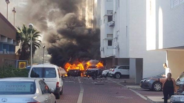 فلسطين.. انفجار سيارتين بمدينة اسدود المحتلة