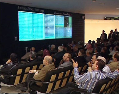 بورصة عمان تبدأ تعاملاتها على انخفاض