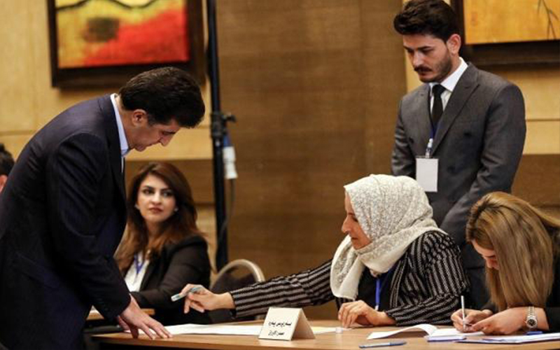 %44.5 نسبة المشاركة في الانتخابات العراقية