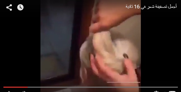 بالفيديو.. أجمل تصفيفة شعر في 16