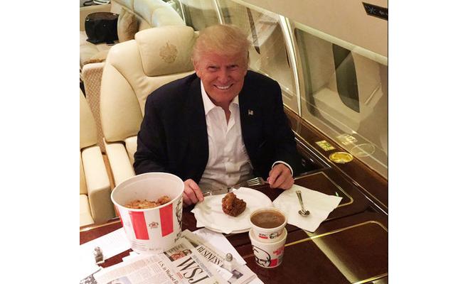 ترامب توقف عن تناول دجاج quotkfcquot