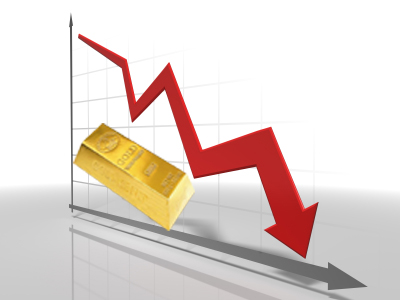 الذهب يهبط من أعلى مستوى في