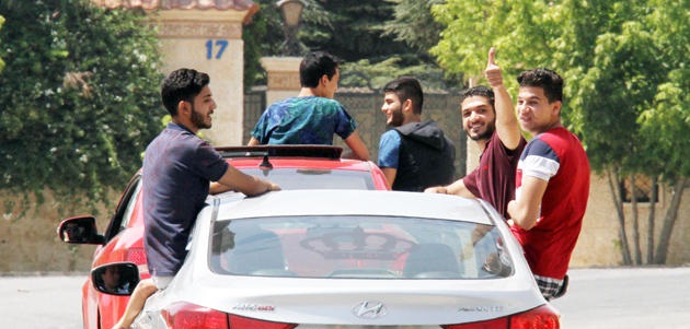 خريطة مواكب الفرح بنتائج التوجيهي في