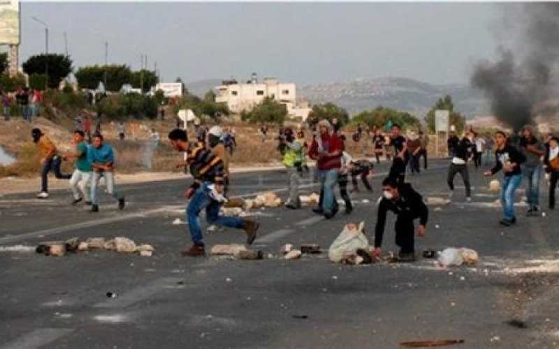 مواجهات بين فلسطينيين ومستوطنين جنوب نابلس