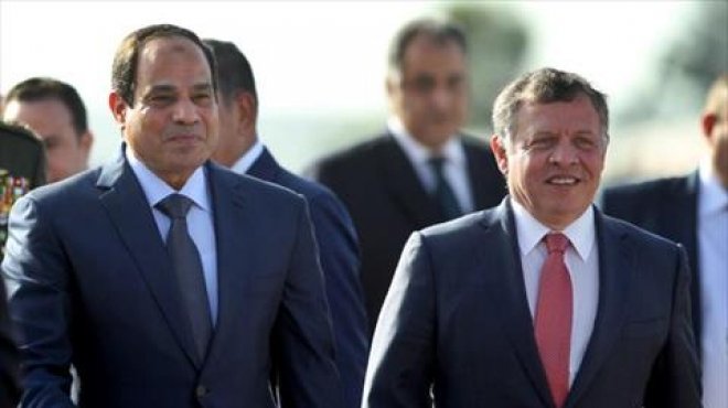 السيسي في عمان والملك على رأس