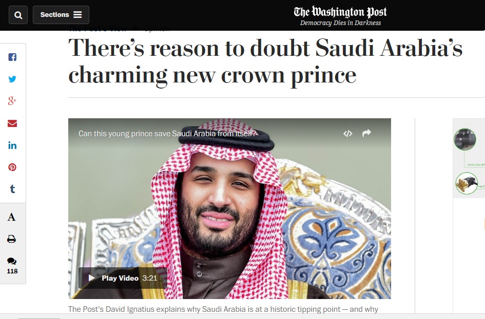 quotواشنطن بوستquot: بن سلمان حليف مشكوك